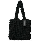 Wholesale - BLACK QUILTED CARRYALL HANDBAG C/P 12